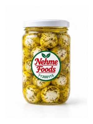 goat labneh balls with mint